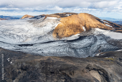 mountain landscape with snow