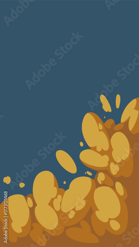 Copy space vector illustration explosive burst cloud