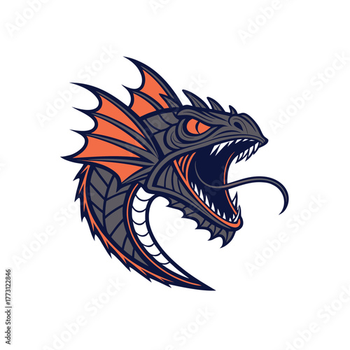 dragon head mascot