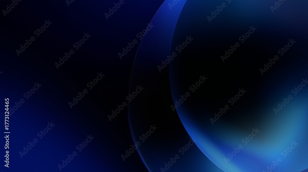 Fototapeta premium A Smooth, Modern Abstract Background Featuring Elegant Blue Curves and Gradients for Creative Design Projects