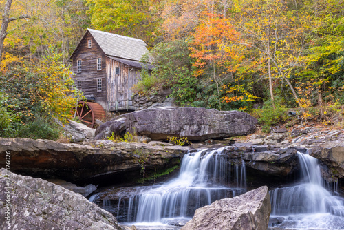 old mill in autumn