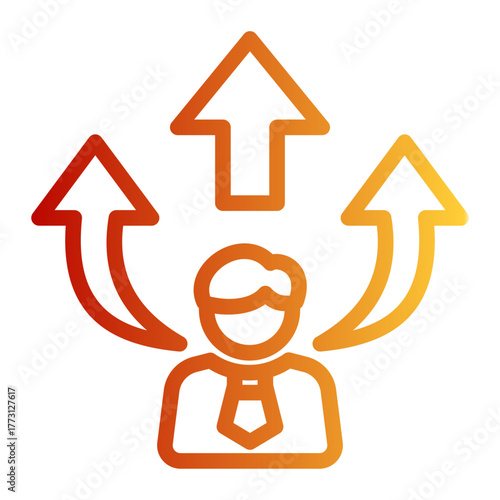 Personal Development Selfcare icon from the Personal Growth icon collection (Outline Gradient Style)