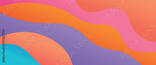 Colorfull wavy background with soft color. Eps 10