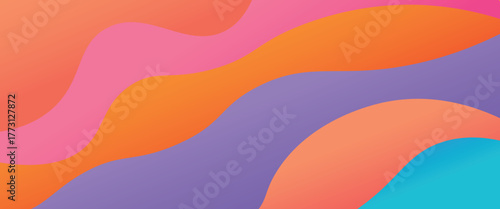 Colorfull wavy background with soft color. Eps 10
