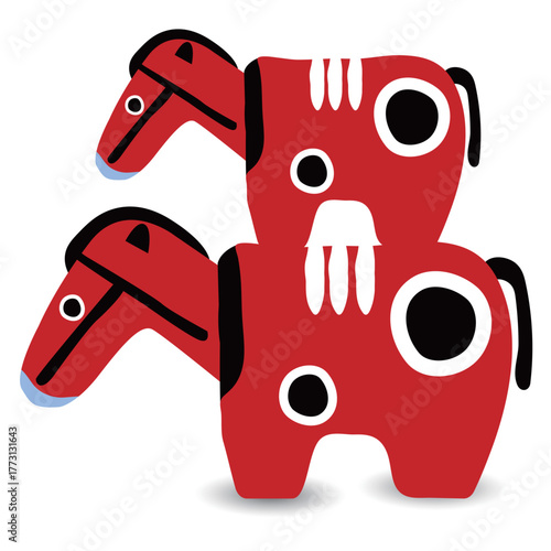 午　年賀状　干支　アイコン