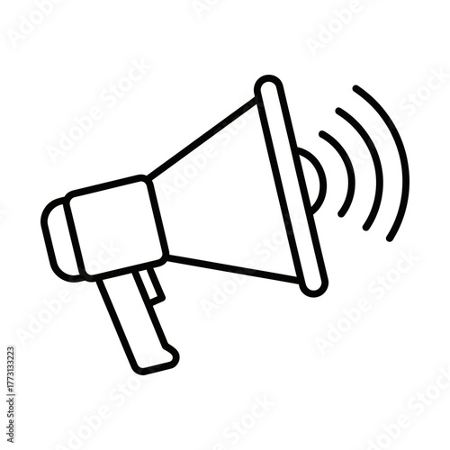 megaphone line icon