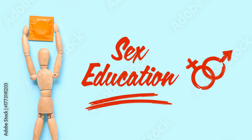Wooden mannequin with condo...