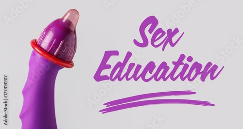 Vibrator with condom and te...