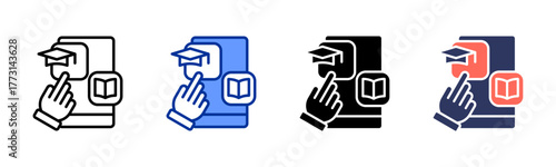 Education App icon sheet multiple style collection