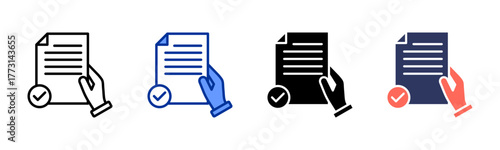Assignment Submission icon sheet multiple style collection