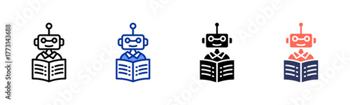 Ai Tutor icon sheet multiple style collection