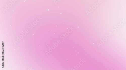 Soft pink gradient background with white glowing particles, creating a dreamy, minimal, and elegant atmosphere