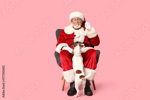 Santa Claus with cute Jack ...