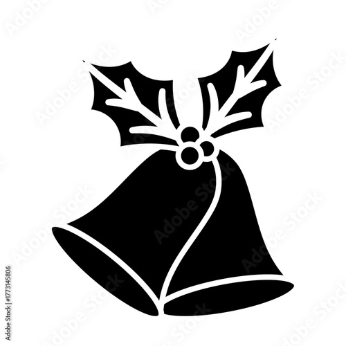 Christmas vector silhouette , clip art, and symbol. Shilhouette of Christmas concept and simple design