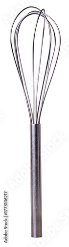 Metal kitchen mixer on an isolated background.