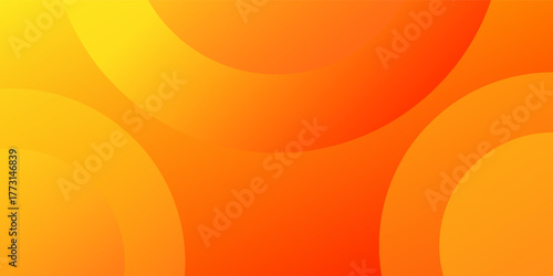 Abstract orange background with circles. geometric shapes background for flyer, poster, brochure, cover