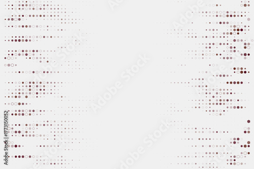 Abstract digital pattern with varying dots and circles creating a modern geometric background design
