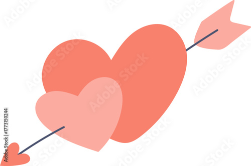 Hearts with Arrow