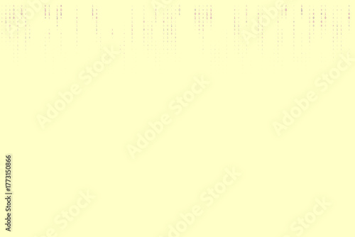 Abstract digital rain of binary code falling on a light yellow background, symbolizing data flow, technology, and computing concepts.