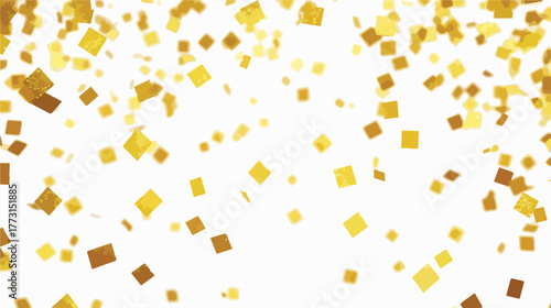 Fundo de celebração com confetes dourados caindo, perfeito para festas e eventos especiais.