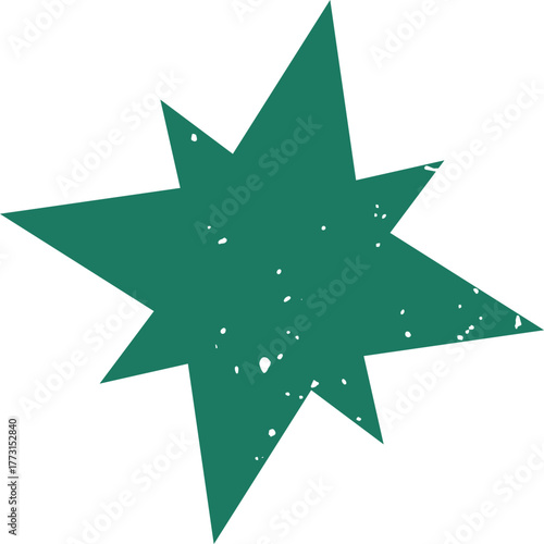 Grunge Starburst Shape