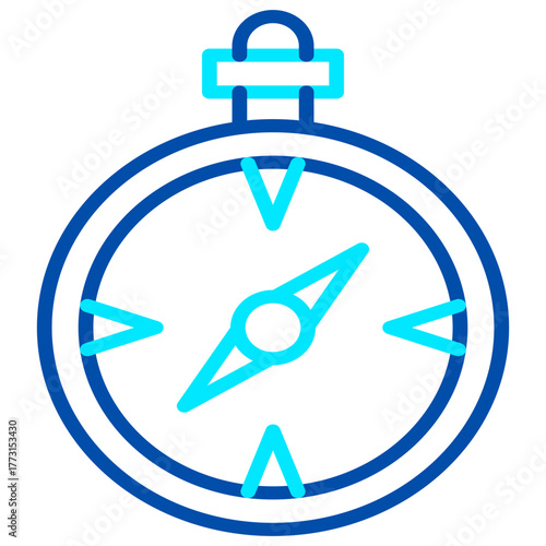 A vector compass icon showing the cardinal directions symbolizes leadership, strategy, and finding one's way during complex missions