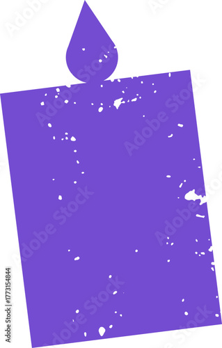 Grunge Candle Silhouette