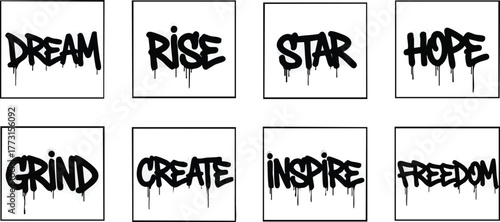 Graffiti Art Words.