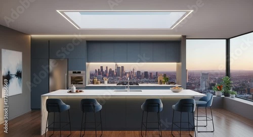 modern living room Seamless looping 4k time-lapse animation video background 