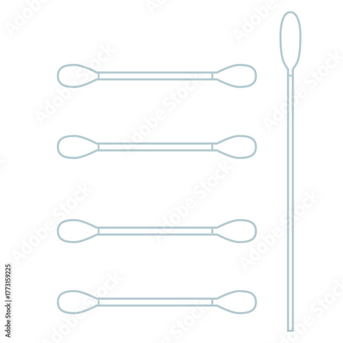 綿棒のイラスト素材