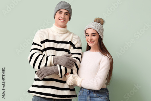 Loving young happy couple i...