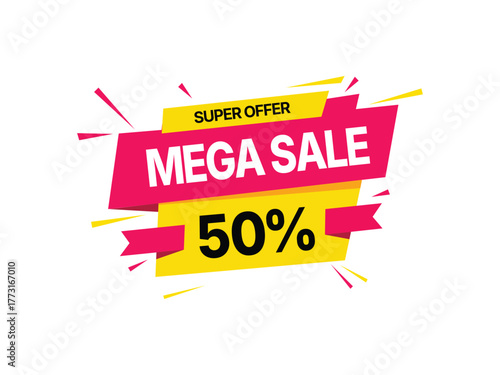 Mega sale super offer banner