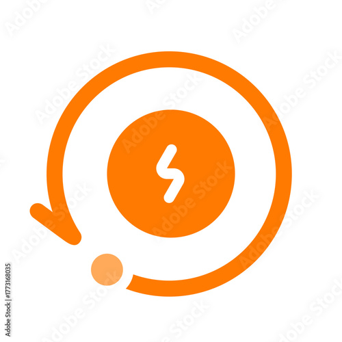 history orange icon