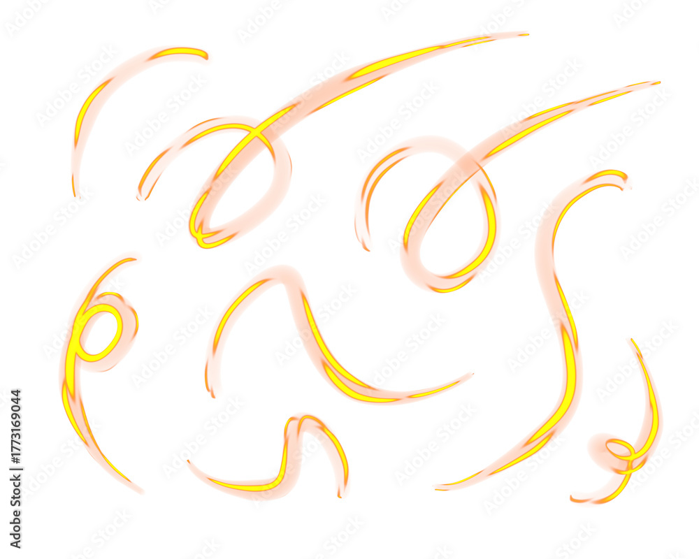 Fototapeta premium Neon abstract lines, shine, light arrow