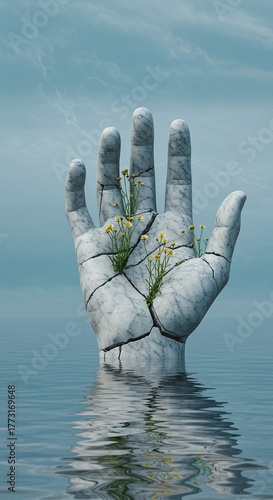 Mental Health and Growth: Symbol of Healing and New Life Emerging from Trauma