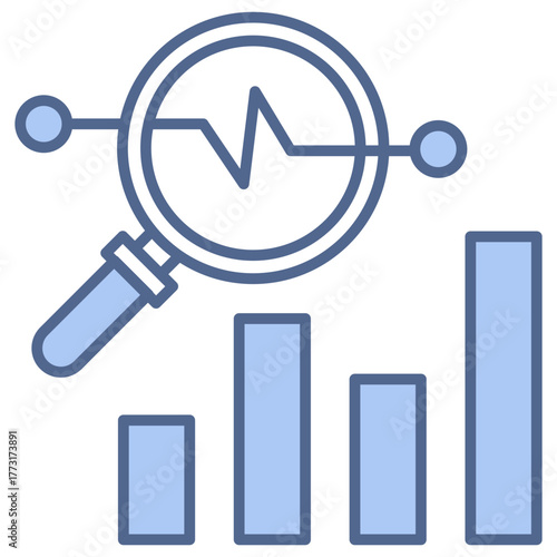 Analysis Blue Icon