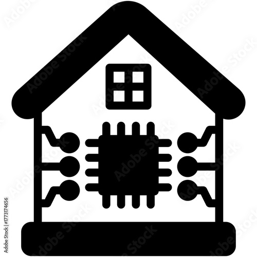 Smart Home Mini Illustration Icon. Use For Modern Concept, Print, Ui, Ux Kit, Web And App Development. Vector Related To Technology, Smart Home And More