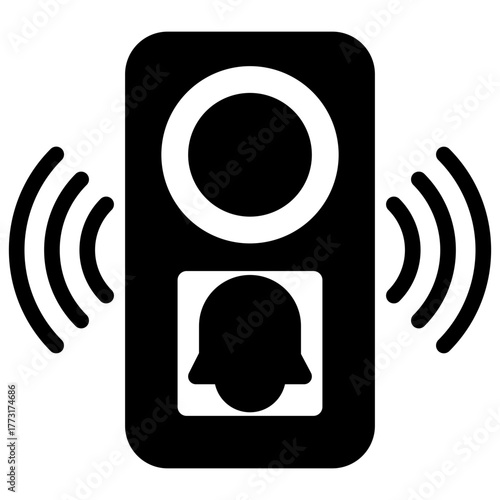 Camera Doorbell Mini Illustration Icon. Use For Modern Concept, Print, Ui, Ux Kit, Web And App Development. Vector Related To Technology, Smart Home And More