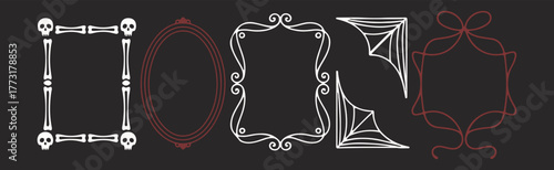  Frame templates and spooky borders for festive designs