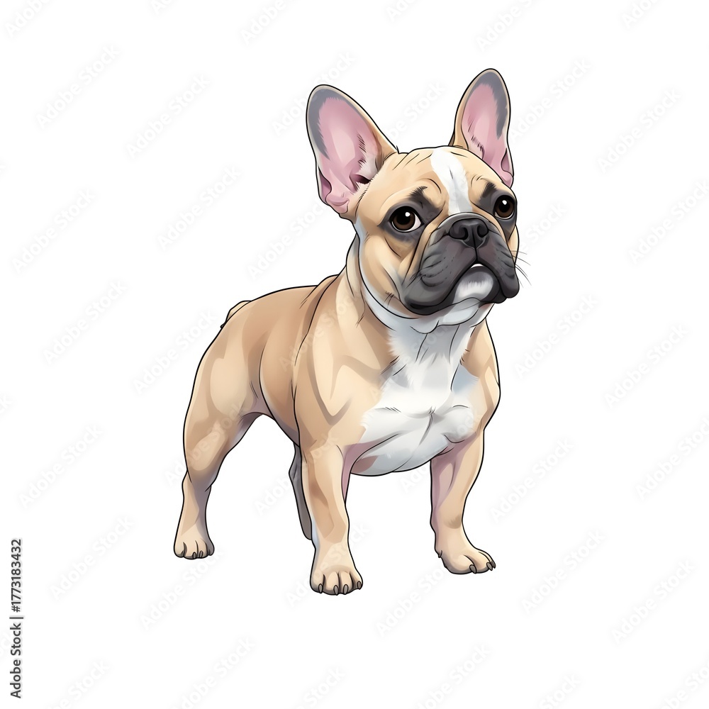 Fototapeta premium French Bulldog – Urban Charm