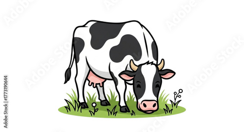 cow on grass