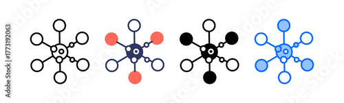 Bacteria multiple icon