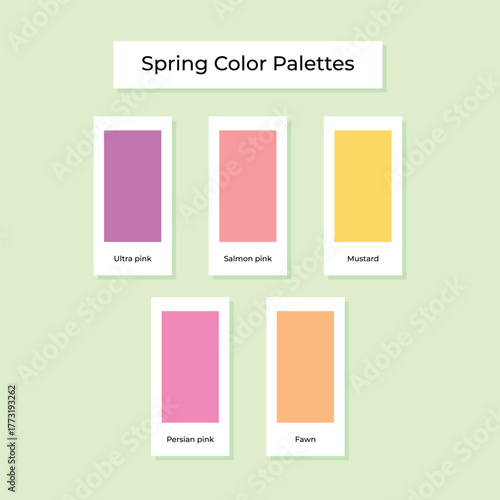 Five Vibrant Spring Color Palettes for Design