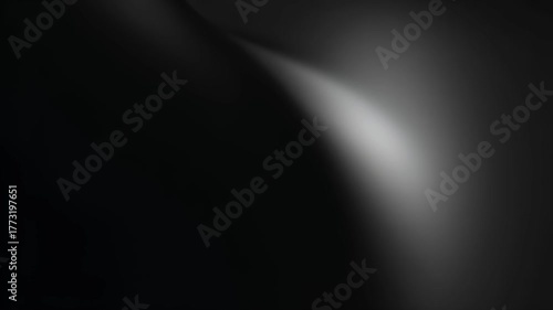 Abstract Light Beam on Dark Background - Dynamic Spotlight Effect.