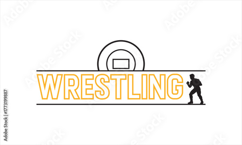 Wrestling Logo SVG – Motivational Mat Phrase Graphic