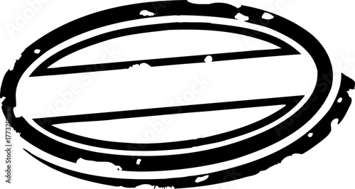 Stylized double ellipse