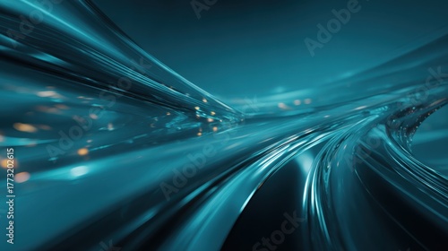 Futuristic Abstract Technology with Sleek Lines and Vibrant Colors