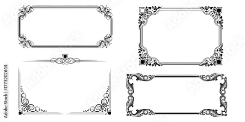 Exquisite Decorative Ornate Frames Vintage Flourishes and Elegant Borders for Creative Projects