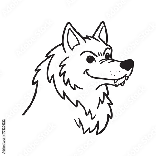  Cute Werewolf Outline for Creative Halloween Coloring and Drawing Fun.