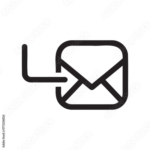 Email icon representing message sending or receiving